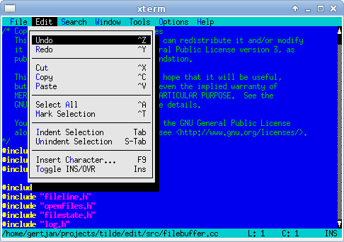 nedit binaries linux